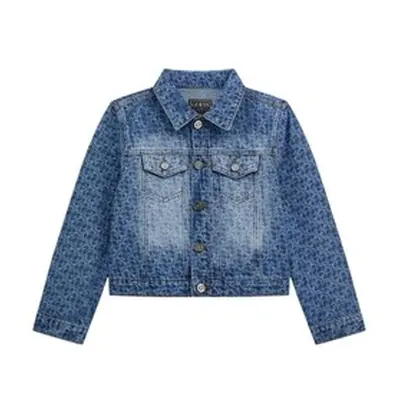 Guess RIGIF DENIM JACKET girls's Children's Denim jacket in Blue