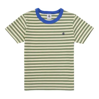 Petit Bateau BOUNTY boys's Children's T shirt in Green