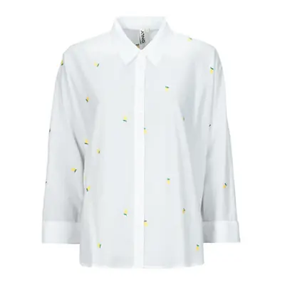 Only ONLNEWLINA women's Shirt in White