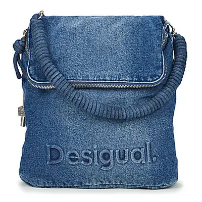 Desigual HALF LOGO DENIM HAMPTON MINI women's Backpack in Blue