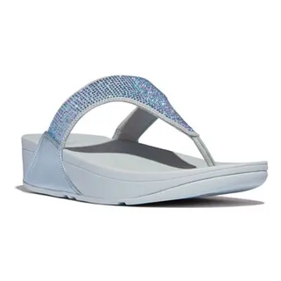 FitFlop LULU CRYSTAL EMBELLISHED TOE-POST women's Flip flops / Sandals (Shoes) in Blue