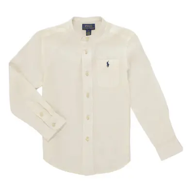 Polo Ralph Lauren POSTBOY BAND-SHIRTS-SPORT SHIRT boys's Children's Long sleeved Shirt in White