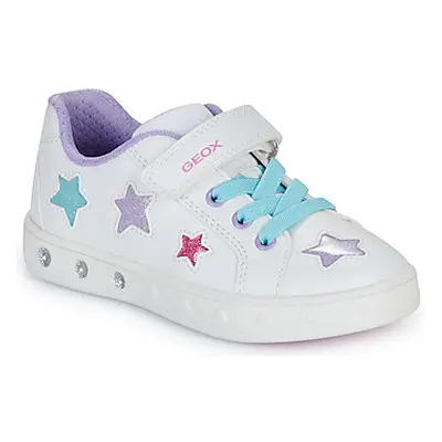 Geox J SKYLIN GIRL girls's Children's Shoes (Trainers) in White