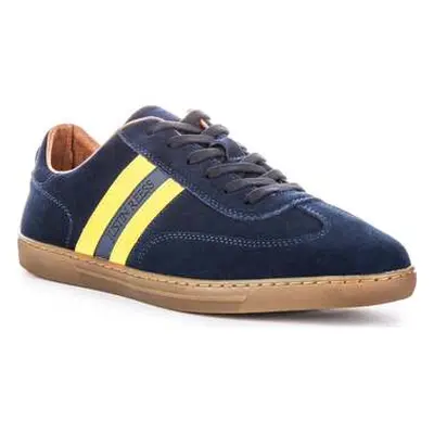 Justinreess England Mens Retro Lace Up Trainers men's Trainers in Blue