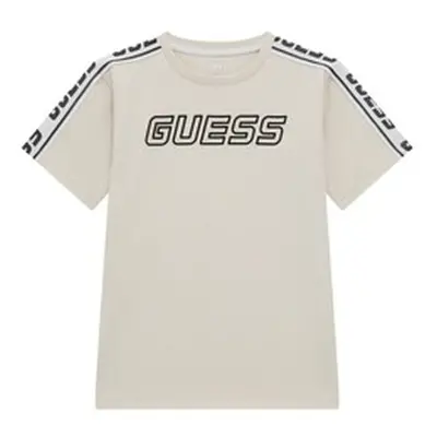 Guess T SHIRT MINIME boys's Children's T shirt in White