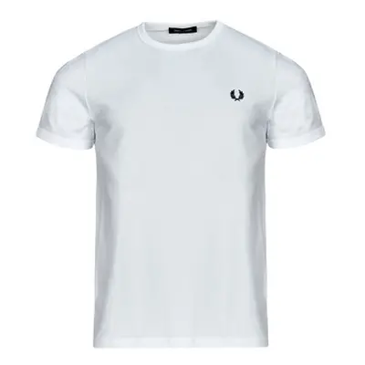 Fred Perry RINGER T-SHIRT men's Polo shirt in White