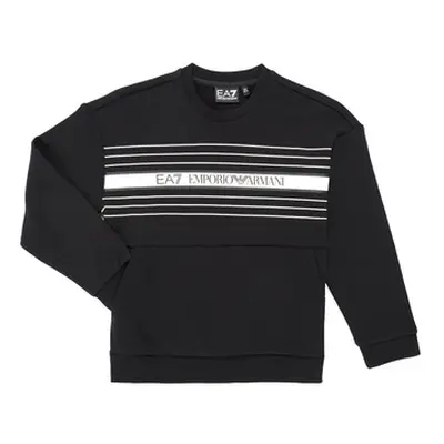 Emporio Armani EA7 TRAIN LOGO SERIES CN EXTENDED LOGO boys's Children's sweatshirt in Black