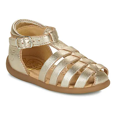 Pom d'Api STAND-UP STRAP girls's Children's Sandals in Gold