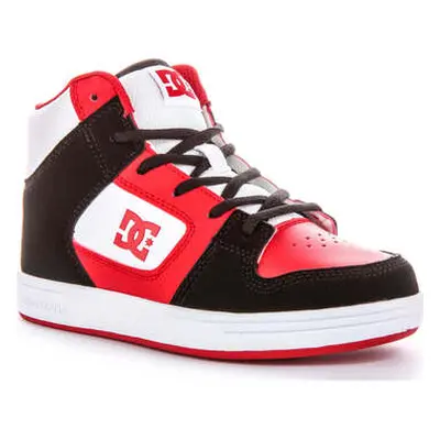 DC Shoes Manteca 4 Hi White Black Red For Youth girls's Trainers in White