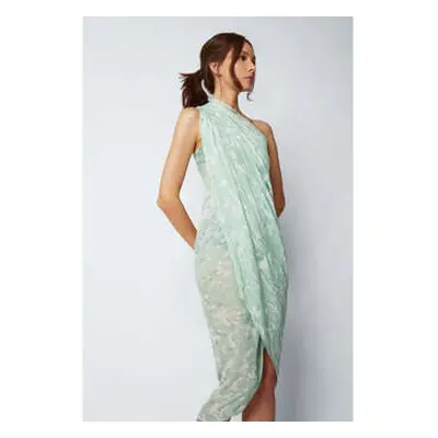 Shinjuku Lanes Matera Bamboo Sarong Scarf - Mint Green women's in Green