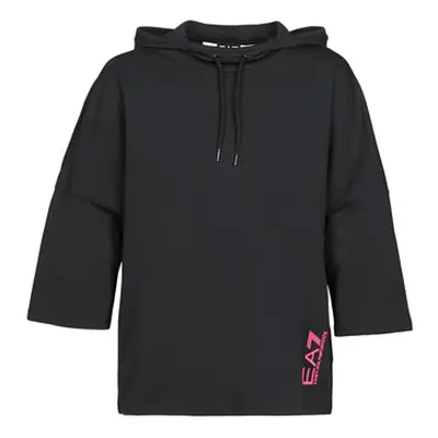 Emporio Armani EA7 TRAIN GRAPHIC SERIES W HOODIE CN GRAPHIC INSERT women's Sweatshirt in Black