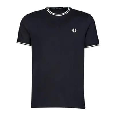 Fred Perry TWIN TIPPED T-SHIRT men's T shirt in Marine