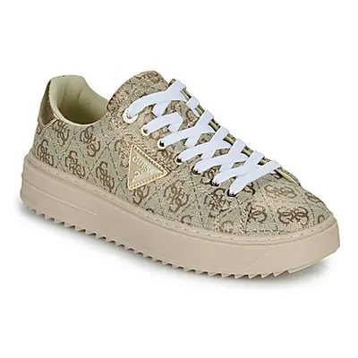 Guess DENESA12 women's Shoes (Trainers) in Beige