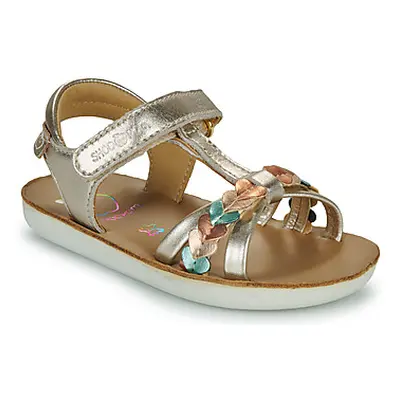 Shoo Pom GOA TRESSE LOVE girls's Children's Sandals in Gold