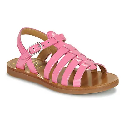 Pom d'Api PLAGETTE STRAP girls's Children's Sandals in Pink