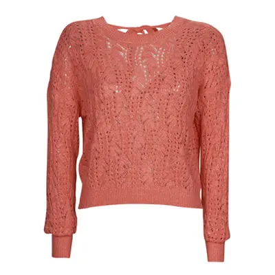 Vero Moda VMVERENA LS OPEN BOW BACK PULLOVER BOO women's Sweater in Orange