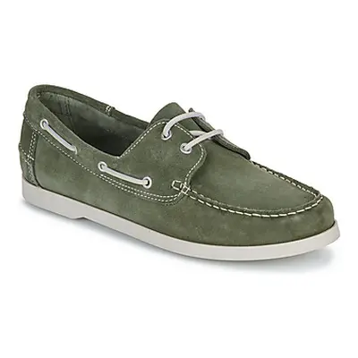 So Size MALIK men's Boat Shoes in Green