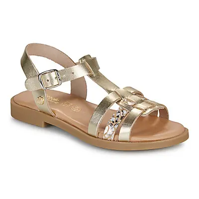 Citrouille et Compagnie TALEAU girls's Children's Sandals in Gold