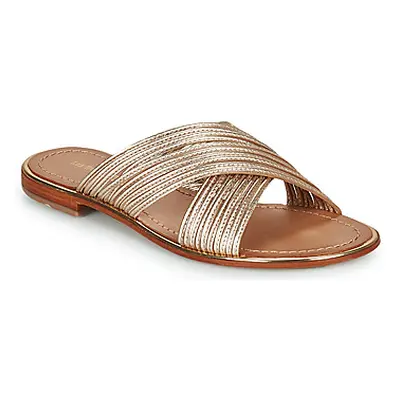 Les Tropéziennes par M Belarbi HALLOA women's Mules / Casual Shoes in Gold