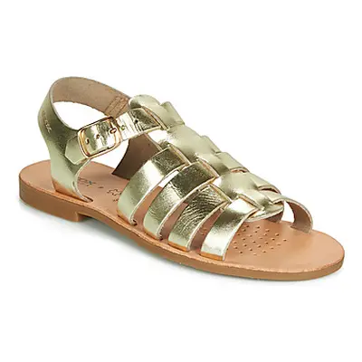 Geox J SANDAL VIOLETTE GI girls's Children's Sandals in Gold