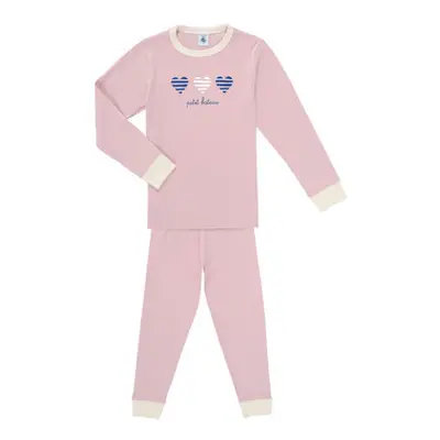 Petit Bateau BREXO girls's Sleepsuits in Red