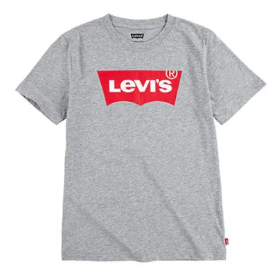 Levis BATWING TEE boys's Children's T shirt in Grey