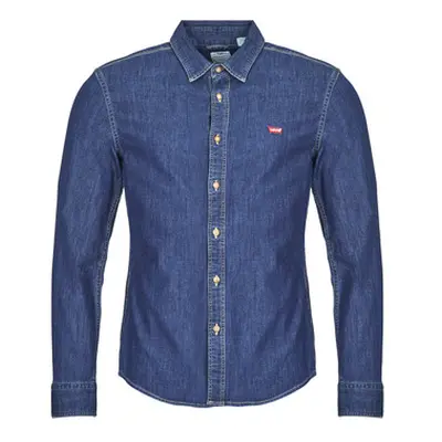 Levis LS BATTERY HM SHIRT SLIM men's Long sleeved Shirt in Blue