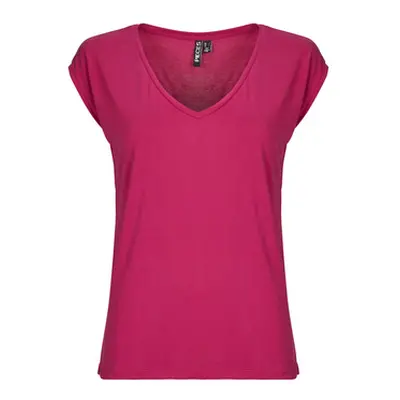 Pieces PCKAMALA TEE women's T shirt in Pink