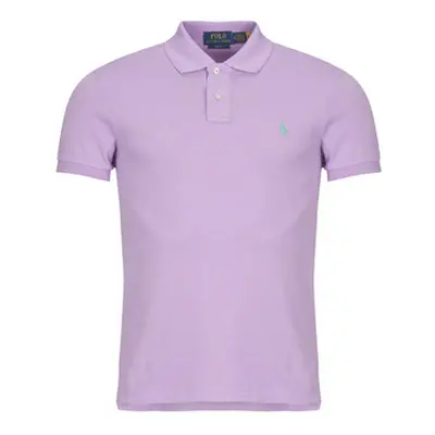 Polo Ralph Lauren POLO AJUSTE SLIM FIT EN COTON BASIC MESH men's Polo shirt in Purple