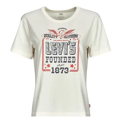 Levis GRAPHIC ICONIC TEE women's T shirt in White