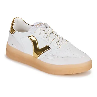 Victoria SEUL EFECTO PIEL SERRAJE LOGO METAL women's Shoes (Trainers) in White