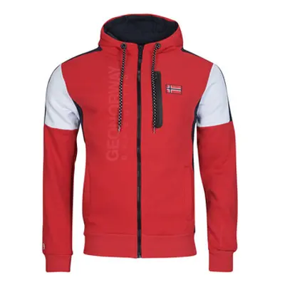 Geographical Norway FAGOZIP men's Sweatshirt in Red