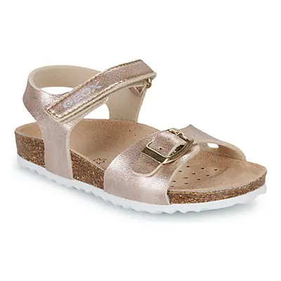 Geox J ADRIEL GIRL girls's Children's Sandals in Gold