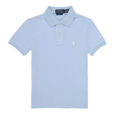 Polo Ralph Lauren SLIM POLO-TOPS-KNIT boys's Children's polo shirt in Blue