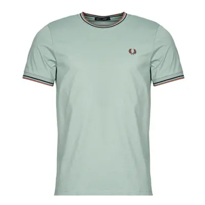 Fred Perry TWIN TIPPED T-SHIRT men's T shirt in Green