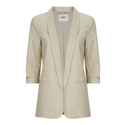 Only ONLELLY 3/4 LIFE women's Jacket in Beige