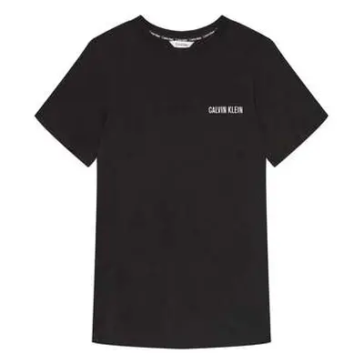 Calvin Klein Jeans Logo Print Crew T-Shirt Black men's in Black