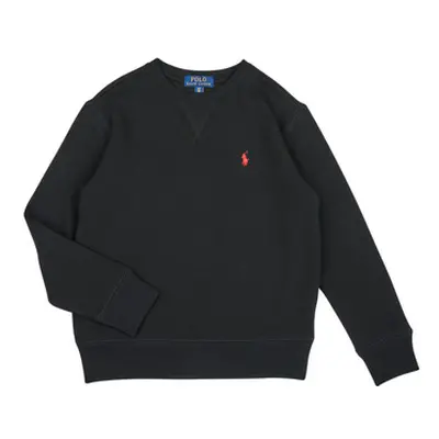 Polo Ralph Lauren LS CN-TOPS-KNIT girls's Children's Sweatshirt in Black