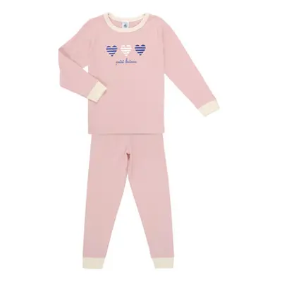 Petit Bateau BREXO girls's Sleepsuits in Red