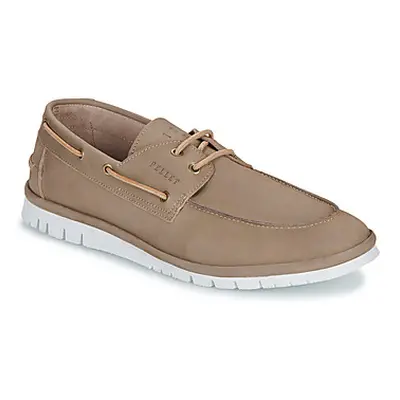 Pellet PEPO men's Boat Shoes in Grey