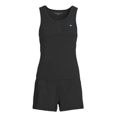 Tommy Hilfiger MODAL TANK SHORT SET women's Sleepsuits in Black