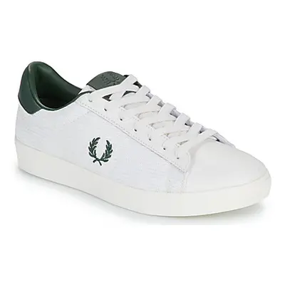 Fred Perry SPENCER MESH / LEATHER men's Shoes (Trainers) in White