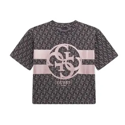 Guess SS T SHIRT girls's Children's T shirt in Black