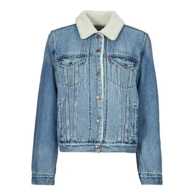 Levis ORIGINAL SHERPA TRUCKER women's Denim jacket in Blue