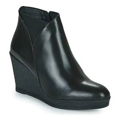 Otess / Zoï 11850-ANIL-NOIR women's Low Ankle Boots in Black