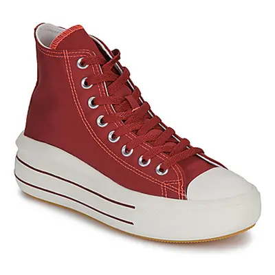 Converse CHUCK TAYLOR ALL STAR MOVE PLATFORM RETRO SPORT women's Shoes (High-top Trainers) in Re