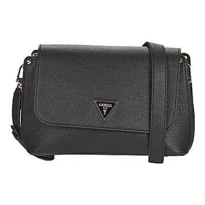 Guess MERIDIAN FLAP CROSSBODY women's Shoulder Bag in Black