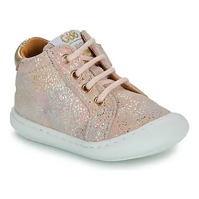 GBB LANINOU girls's Children's Shoes (High-top Trainers) in Pink