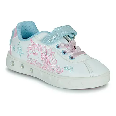 Geox J SKYLIN GIRL girls's Children's Shoes (Trainers) in White