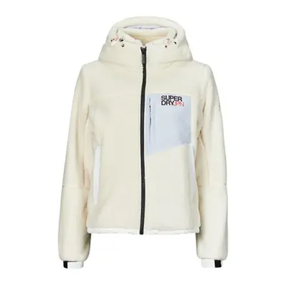 Superdry POLAIRE DOODED TREKKER women's Fleece jacket in Beige